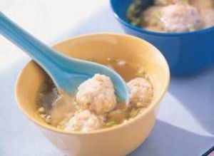 冬菜豆腐丸子湯