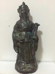 銅雕財神趙公明像 銅雕財神趙公明像