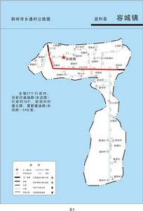 湖北省荊州市監利縣容城鎮地圖
