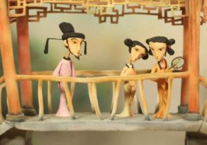 黏土動畫拍攝現場。