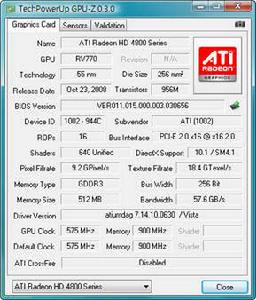ATI Radeon HD 4830 ATI Radeon HD 4830