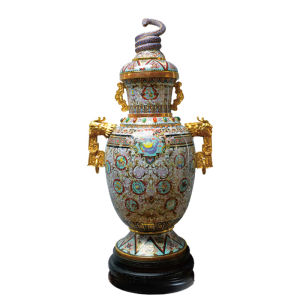 張同祿景泰藍十二生肖尊-巳蛇