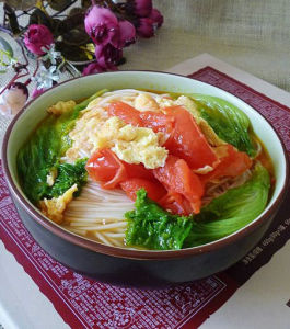 西紅柿雞蛋湯麵 西紅柿雞蛋湯麵