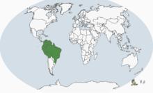橙翅亞馬遜鸚鵡分布圖