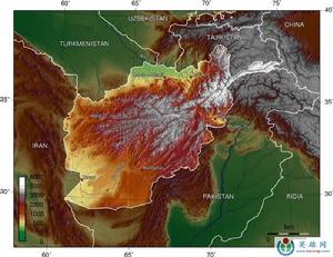 阿富汗地形