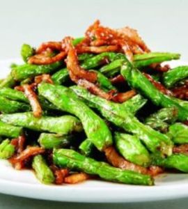 肉絲炒四季豆 肉絲炒四季豆