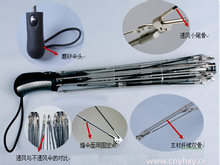 兩折透風自動傘