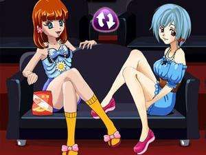 姐妹一起看電影