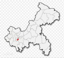 大渡口區（紅色部位）