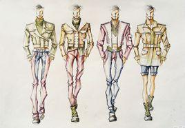 男裝服裝畫 男裝服裝畫