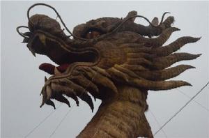 稻草人藝術中華龍造型