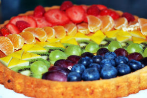 彩虹水果披薩 彩虹水果披薩