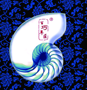 百年巧匠青花地板logo