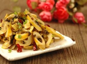 炒雪菜筍 炒雪菜筍