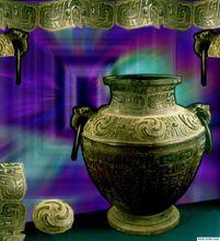 商朝青銅鼎上的四頭巴