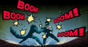 與暗黑狼人切磋