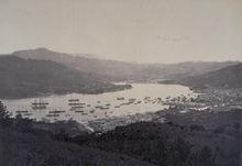 從鍋冠山眺望長崎港