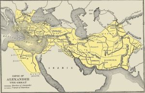 亞歷山大大帝統治下的馬其頓帝國版圖，這是其全盛時期的版圖