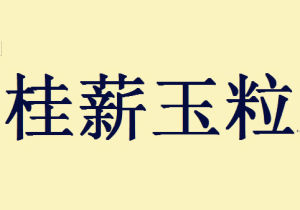 桂薪玉粒 桂薪玉粒