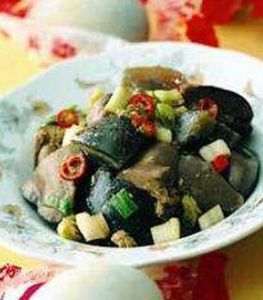 雞肝菜遠炒鴿片 雞肝菜遠炒鴿片