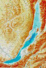 貝加爾湖周邊地形圖