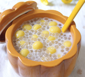 椰汁南瓜湯圓 椰汁南瓜湯圓