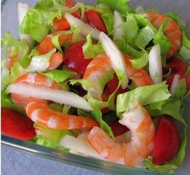 北極甜蝦蔬果沙拉