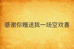 感謝你贈送我一場空歡喜