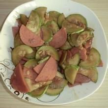 冬莧菜桿子炒火腿 冬莧菜桿子炒火腿