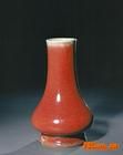 郎窯紅釉穿帶直口瓶