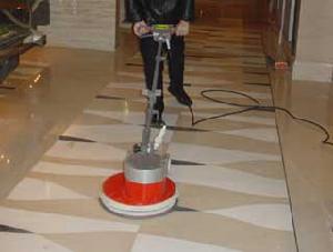 石材(花崗石)結晶護理現場