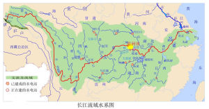 長江流域水系圖