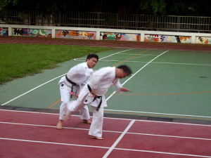 日本空手道教練 之實戰