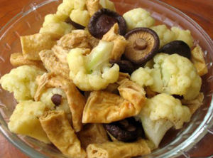 榛蘑燒菜花 榛蘑燒菜花