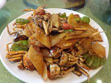 土豆辣子炒河蟹