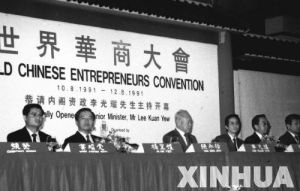 1991年8月10日 首屆世界華商大會開幕