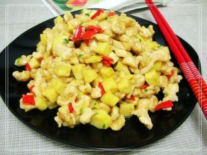 椒筍雞米香 椒筍雞米香