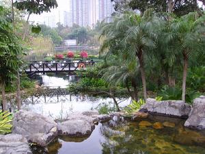 （圖）北區公園人工瀑布頂部