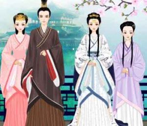 華服女子靚妝 華服女子靚妝