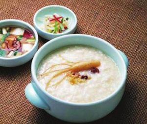 人參鴨汁粥 人參鴨汁粥