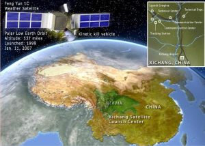 據美國《航空周刊與航天技術》報導，稱根據中央情報局訊息，中國在本月11日美國東部時間下午5點28分左右，從西昌發射了一枚代號為“開拓者二號”中程反衛星飛彈，並在太空釋放出截擊器，在離地860公里的極地軌道，以高速撞毀中國在1999年升空的「風雲1C」氣象衛星，成功的擊毀了已經退役的“風雲1C”氣象衛星。據稱這次試驗使用了動量殺傷彈頭。