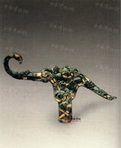 戰國早期錯金銀杖首 戰國早期錯金銀杖首