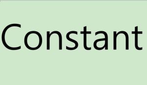 constant constant