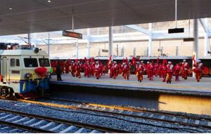 中鐵十六局 建成後的太中銀鐵路跨青銀高速公路苗家坪特大橋