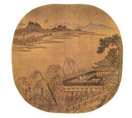 宋劉宗古瑤台步月圖 宋劉宗古瑤台步月圖