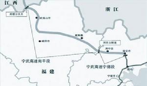 寧武高速公路走向示意圖