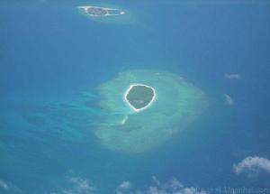南子島北子島航拍圖上為南子島下為北子島