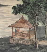 陶冷月雪月山水圖軸 陶冷月雪月山水圖軸