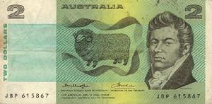 澳元澳大利亞元1985年版2面值