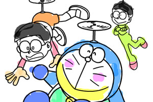 多啦A夢水彩畫3 多啦A夢水彩畫3